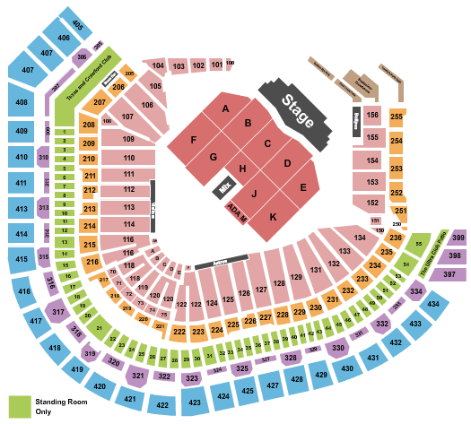 Daikin Park Los Bukis Seating Chart